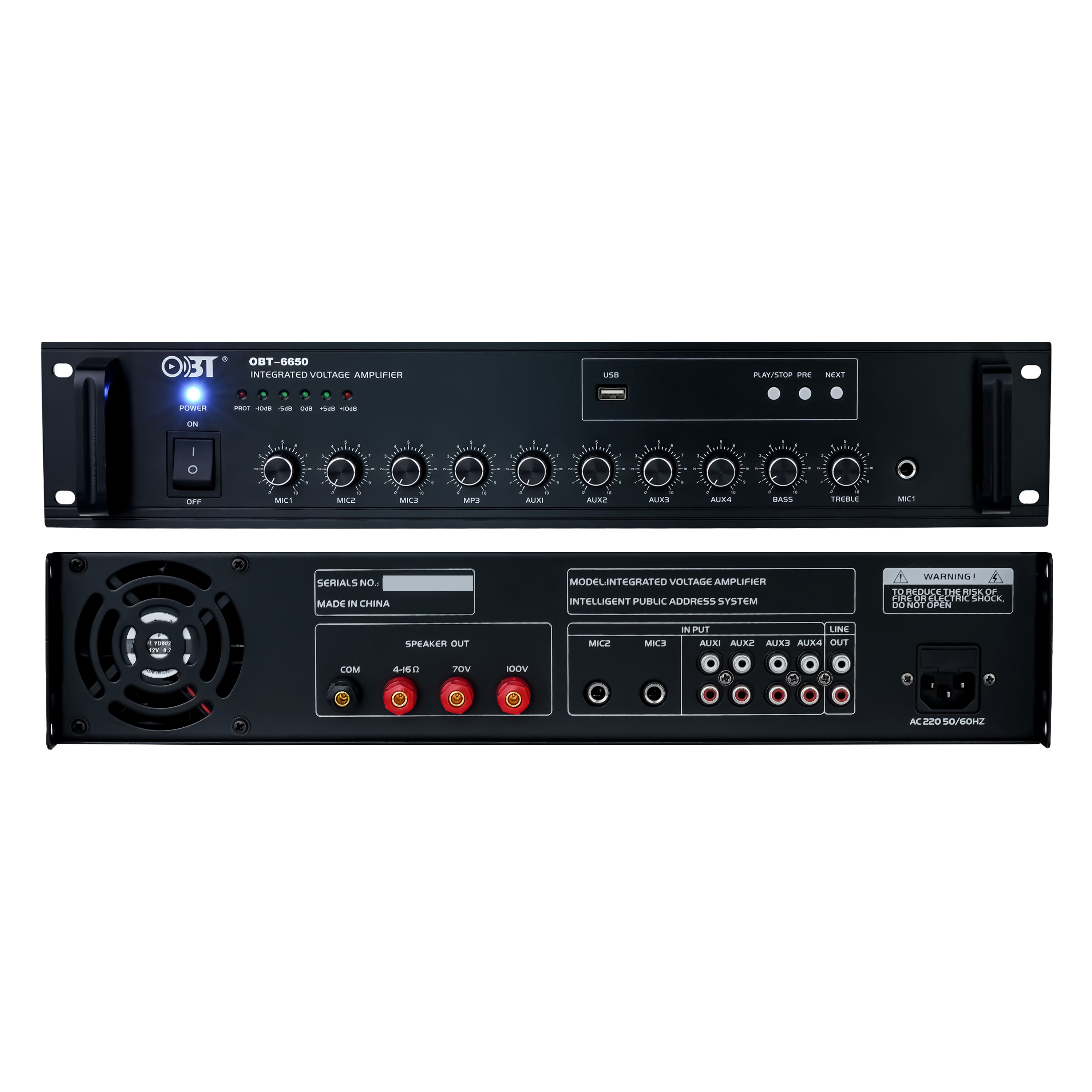 合并定壓功放機 OBT-6650_MP3